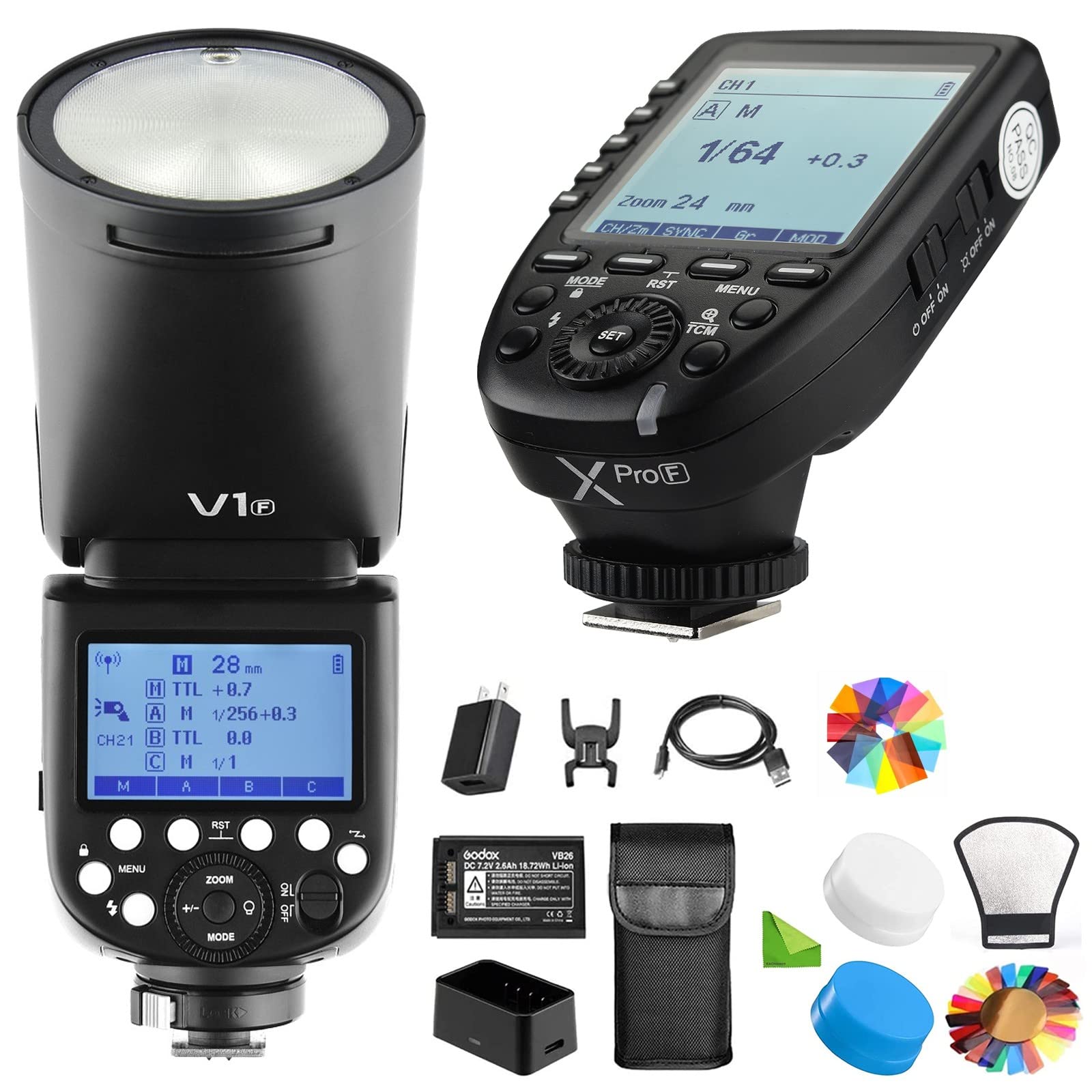 Godox V1 F + Xpro Fストロボセット